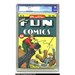 More Fun Comics #49 Mile High pedigree (DC, 1939) CGC NM 9.4 White pages