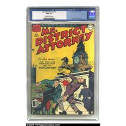 Mr. District Attorney #6 (DC, 1948) CGC NM- 9.2 Off-white to white pages. Mr