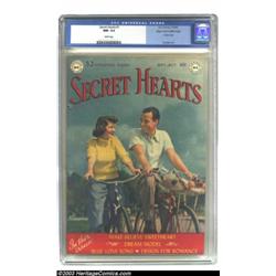 Secret Hearts #1 Mile High pedigree (DC, 1949) CGC NM- 9.2 White pages