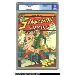 Sensation Comics #42 San Francisco pedigree (DC, 1945) CGC NM 9.4 White pages