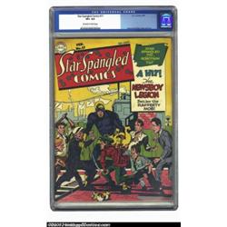 Star Spangled Comics #17 (DC, 1943) CGC VF+ 8.5 Off-white to white pages