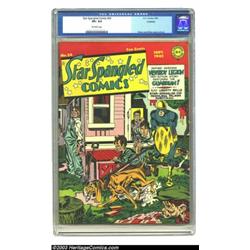 Star Spangled Comics #24 Rockford pedigree (DC, 1943) CGC VF+ 8.5 Off-white pages
