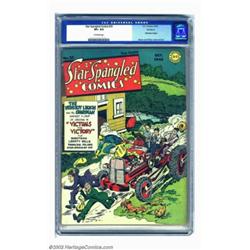 Star Spangled Comics #25 Rockford pedigree (DC, 1943) CGC VF+ 8.5 Off-white pages