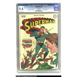 Superman #44 (DC, 1947) CGC NM 9.4 White pages