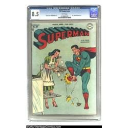 Superman #51 (DC, 1948) CGC VF+ 8.5 White pages