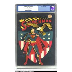 Superman Workbook #nn (DC, 1945) CGC VF- 7.5 White pages