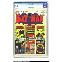 Batman #100 (DC, 1956) CGC VF/NM 9.0 Off-white pages