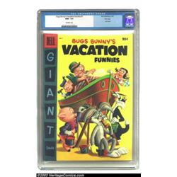 Dell Giant - Bugs Bunny's Vacation Funnies #7 File Copy (Dell, 1957) CGC NM+ 9.6 Off-white pages