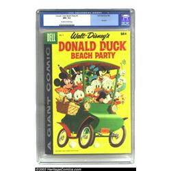 Dell Giant Comics - Donald Duck Beach Party #5 (Gold Key, 1958) CGC NM+ 9