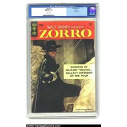 Zorro #1 Boston pedigree (Gold Key, 1966) NM/MT 9.8 White pages