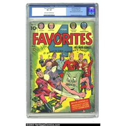 Four Favorites #11 Kurtzman File Copy (Ace, 1943) CGC VG- 3.5 Light tan to off-white pages