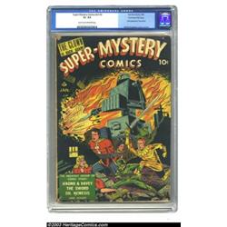 Super-Mystery Comics V3#3 Kurtzman File Copy (Ace, 1943) CGC GD+ 2