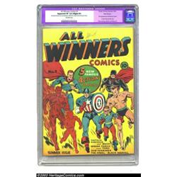 All Winners Comics #1 Recil Macon pedigree (Timely, 1941) CGC Apparent VF 8