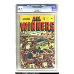 All Winners Comics #15 (Timely, 1945) CGC VF+ 8.5 Off-white to white pages
