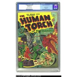 The Human Torch 4 (#3) (Timely, 1941) CGC VF/NM 9.0 Cream to off-white pages