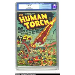 The Human Torch #5 (Timely, 1941) CGC VF+ 8.5 Off-white pages