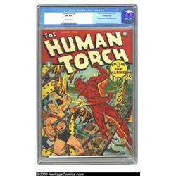 The Human Torch #8 Crowley pedigree (Timely, 1942) CGC VF 8.0 Off-white pages