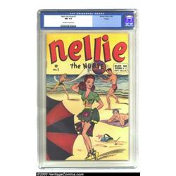 Nellie the Nurse #1 Toledo pedigree (Timely, 1945) CGC NM 9.4 Off-white to white pages