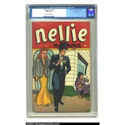 Nellie the Nurse #2 "D" Copy pedigree (Timely, 1946) CGC NM+ 9.6 Cream to off-white pages