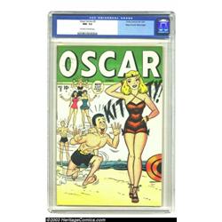 Oscar Comics #3 Mile High pedigree (Timely, 1947) CGC NM- 9.2 Off-white to white pages