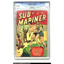 Sub-Mariner Comics #25 Cosmic Aeroplane pedigree (Timely, 1948) CGC FN/VF 7
