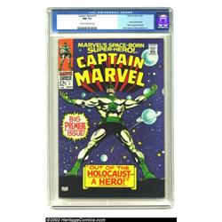 Captain Marvel #1 (Marvel, 1968) CGC NM 9.4 Cream to off-white pages