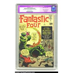 Fantastic Four #1 (Marvel, 1961) CGC Apparent VF 8.0 Extensive (P) Cream to off-white pages
