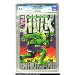 The Incredible Hulk Annual #1 Double Cover (Marvel, 1968) CGC NM 9.4 Off-white to white pages