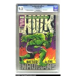 The Incredible Hulk Annual #1 (Marvel, 1968) CGC NM- 9.2 Cream to off-white pages