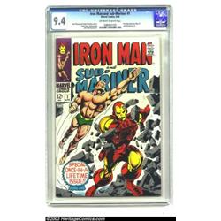 Iron Man and Sub-Mariner #1 (Marvel, 1968) CGC NM 9.4 Off-white to white pages