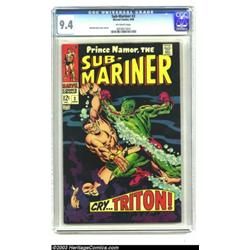 The Sub-Mariner #2 (Marvel, 1968) CGC NM 9.4 Off-white pages