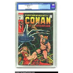 Conan The Barbarian #4 (Marvel, 1971) CGC NM 9.4 White pages