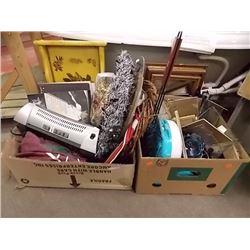BOXES OF PICTURE FRAMES & MORE - 2 TTL