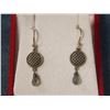 Image 1 : EARRINGS- DANGLE TEAR DROP CRYSTAL LIKE IN NON FEROUS