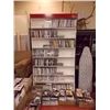 Image 1 : DVD/ BOOK SHELF - 4' SECTION -  7' TALL X ~8" DEEP BASE - ~6" DEEP TOP - IN AUCTION HOUSE NOW - MORE