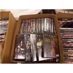 BOX OFAPPROX 50 ASSORTED DVD'S