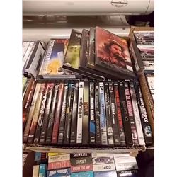 BOX OFAPPROX 50 ASSORTED DVD'S