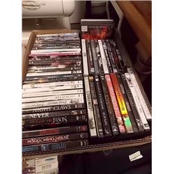 BOX OFAPPROX 50 ASSORTED DVD'S