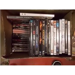 BOX OF APPROX 50 DVD'S