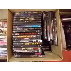 BOX OF APPROX 50 DVD'S