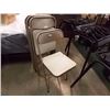 Image 1 : FOLDING METAL CHAIRS- 4 TTL