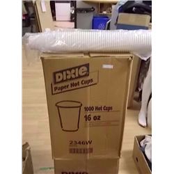 NEW CASE OF DIXI CUPS-16OZ FOR HOT BEVERGAE