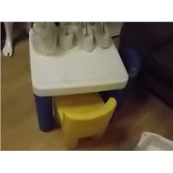 CHILDS TALBE & 2 CHAIRS - "LITTLE TIKES"