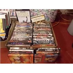 BOX OF APPROX. 50 ASSORTED DVD'S
