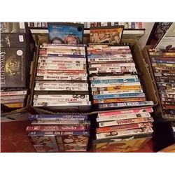 BOX OF APPROX. 50 ASSORTED DVD'S