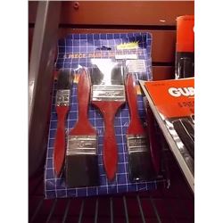 NEW PAINT BRUSHES - 5 PC PKG - 3/LOT (ON BLUE CARD)