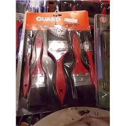 NEW PAINT BRUSHES - 5 PC PKG - 2/LOT (ON RED CARD)