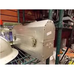 VINTAGE ALUMINUM LUNCH BOX WITH THERMOS