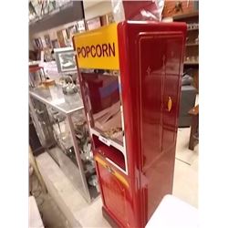 VINTAGE POPCORN MACHINE - 15 X 16 X 53" TALL
