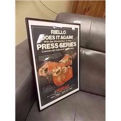 FRAME PICTURE - "RIELLO DOES IT AGAIN - 12" X 18"